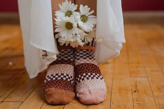 クオーターソックス アマランス