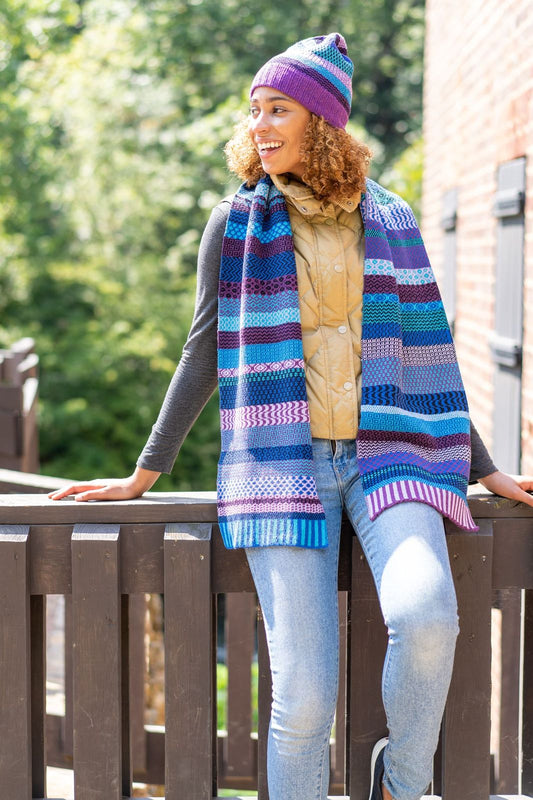 大判マフラースカーフ ラズベリー