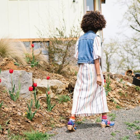 OUTLET クオーターソックス ヒヤシンス・チューリップ